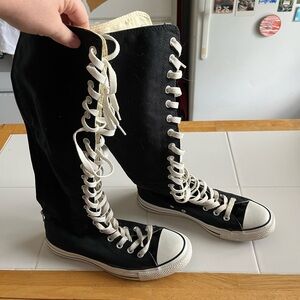 *vintage* knee-high black Converses